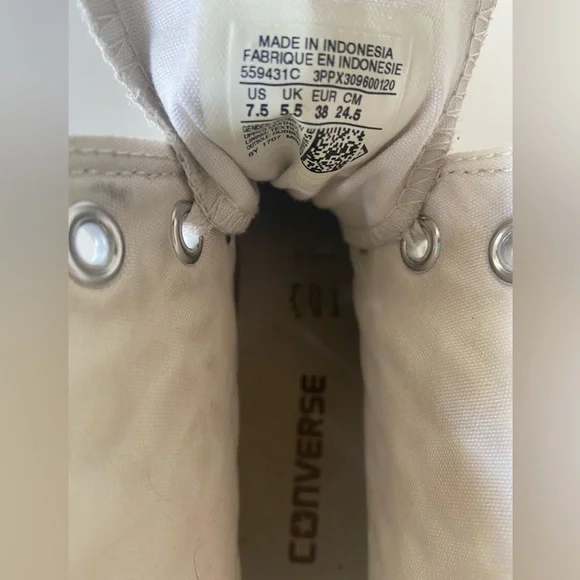 Converse Special Edition Zip Up Leather Hitops - Picture 8 of 8